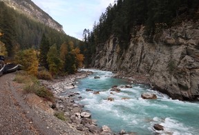 river view from the rocky mountaineer train