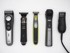 Some of the beard trimmers tested.