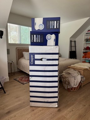 The Casper Snow is a bed-in-a-box mattress.