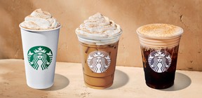 starbucks FY25 Fall Promo_Pumpkin_beverage_trio_1440x700