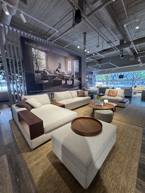 The Jasper sofa at King Living's Vancouver showroom on South Granville.