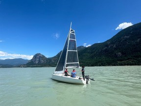 Learning to sail in Howe Sound with InFlow Adventure Co.