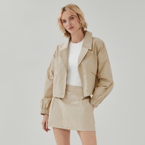 Joe Fresh On-the-Go Cropped Trench Jacket