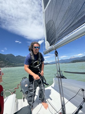 Will Morris, sailing instructor and co-founder of InFlow Adventure Co.