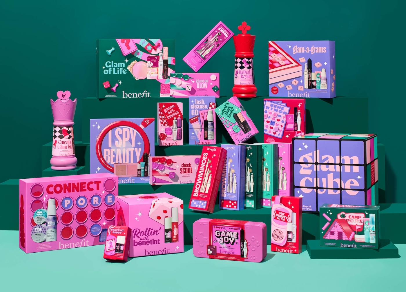  Benefit Cosmetics Glam Cube 24-day Advent Calendar.