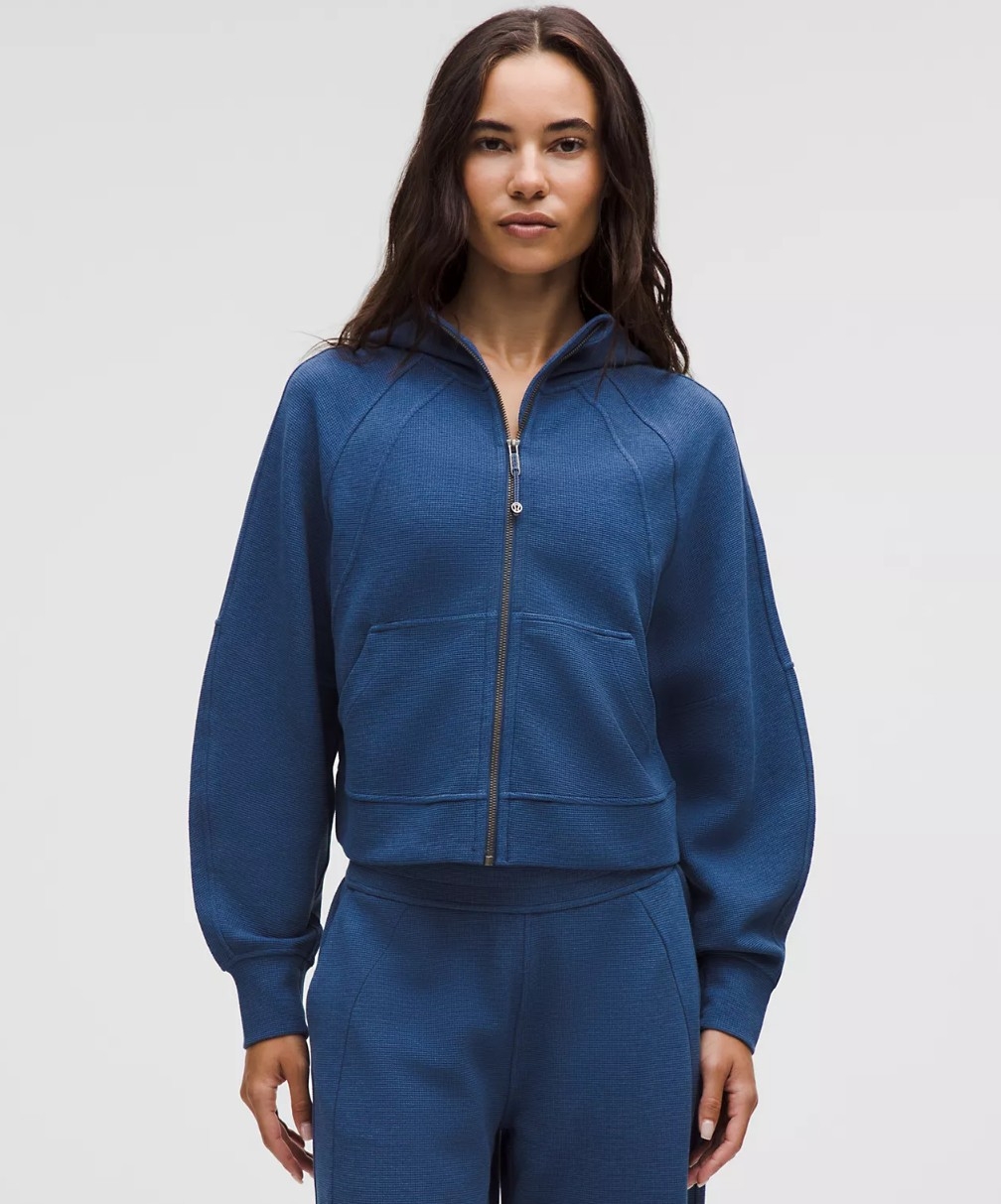 Scuba Oversized Full-Zip Hoodie Waffle.