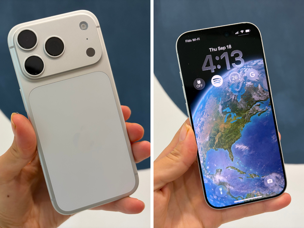  iPhone 17 Pro in Silver.