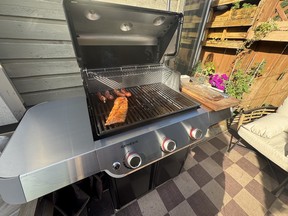 The grill has a large cooking surface — great for Enough room for a family feast or a small party without feeling too cramped.