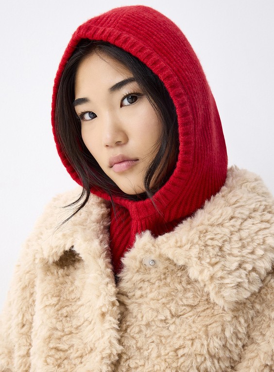 Ribbed Cashmere Balaclava