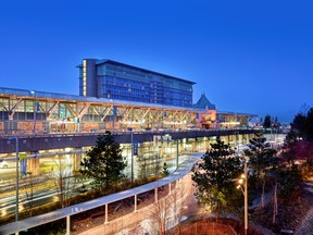 Vancouver International Airport and Fairmont Vancouver Airport in the background. Both made the list.