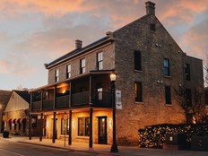 Kat Florence Hotel is in a restored, 185-year-old heritage building in downtown Elora.