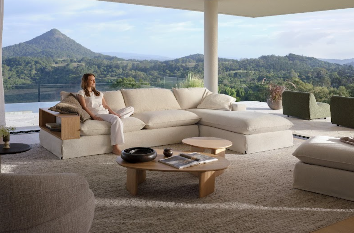 The Jasper Modular Sofa is available in over 200 fabrics and leathers.