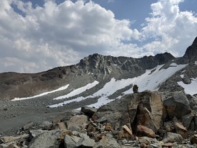 A view toward the summit of Whistler mountain.