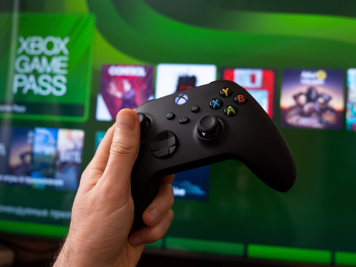 Joystick controller for playing on the new xbox series x console.