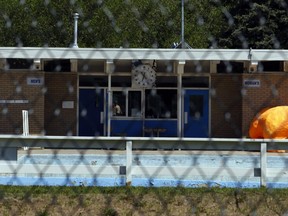 The outdoor pool in Muskoseepi Park, The pool will be open for private bookings only until July 17.