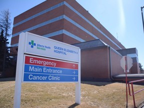 The Queen Elizabeth II (QEII) Hospital in Grande Prairie on Saturday, April 18, 2020. The full utilization plan for the QE II is yet to be determined, once the new Grande Prairie Regional Hospital comes online later this year.