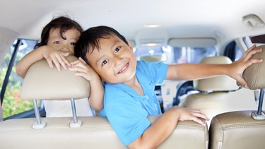 These children are ready for a road trip. Driving with kids can be the best time to talk, listen and teach them about life.