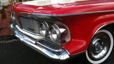 The space-y pod headlights on the 1962 Chrysler Imperial were very futuristic.