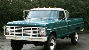 Brian Beard bought this 1967 Mercury 4X4 pickup new before his cousin Buck took over the payments, used it on the  farm and, years later, gave it back to Brian after having it completely restored.