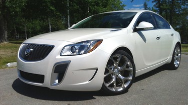 The body-colour rocker extensions give the Regal GS a beefy look.  Source: Lisa Calvi