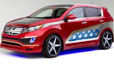 "Wonder Woman"-styled Kia Sportage. (Handout/Kia)