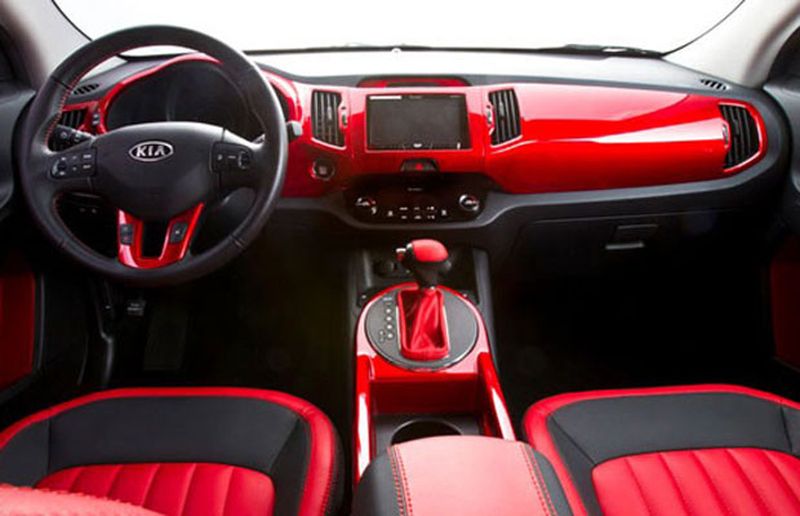 Interior shot, Wonder Woman Kia Sportage. (Handout/Kia)