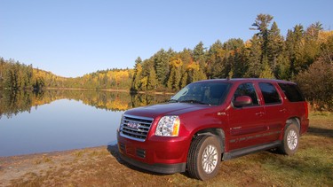 GMC's Yukon Hybrid returns very good fuel-consumption figures.