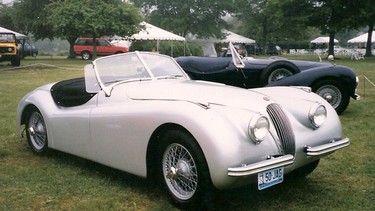 1950 Jaguar XK120.