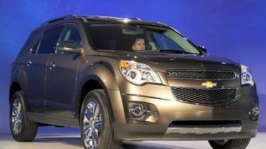 The 2010 Chevrolet Equinox is introduced during the press preview for the Detroit International Auto Show.