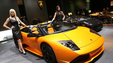 The Lamborghini Murcielago LP 640 Roadster at the North American International Auto Show in Detroit in this file photo from 2007.