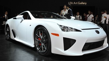 Lexus reveals the company's two-seater 'LFA' sports car.