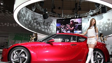 Toyota Motor Corporation's concept car FT-86 is on display during the 41st Tokyo Motor Show at Makuhari Messe on October 21, 2009 in Chiba, Japan. The Show, open to the public from October 24 to November 4 will feature 39 world premieres and 21 Japan premieres. The exhibitors are 2 governments, 2 organization and 108 companies from 10 countries and 1 region.