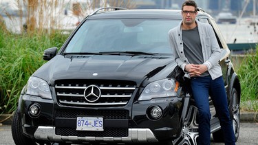 Anthony Sedlak with the Mercedes Benz ML63 AMG in North Vancouver, BC., on November 4, 2010.