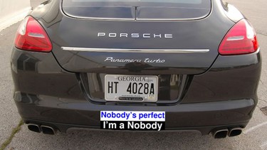 "Nobody's Perfect, I'm a Nobody"