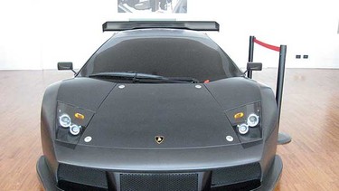 Exhibits at the Lamborghini Museum, Sant'Agata Bolognese, Italy.