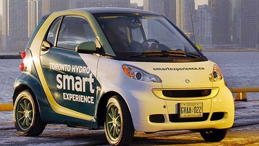 2011 Smart Fortwo electric drive car.