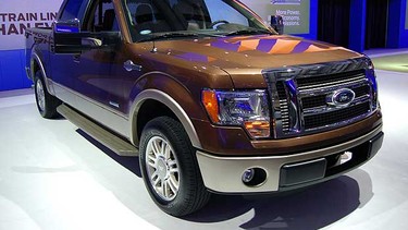 The Ford F-150 with EcoBoost V6 engine on display at the 2011 Canadian International Auto Show in Toronto. The show is open to the public from February 18 - 27th, 2011.