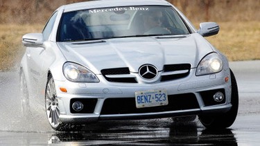 Scenes from the Mercedes-Benz Driving School in Pitt Meadows, BC.