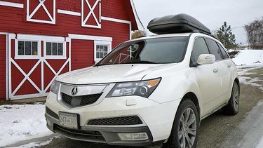 MDX is capable of towing a 2,268-kilogram trailer, should you wish to bring a snowmobile along.