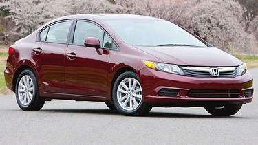 The 2012 Honda Civic EX-L sedan.