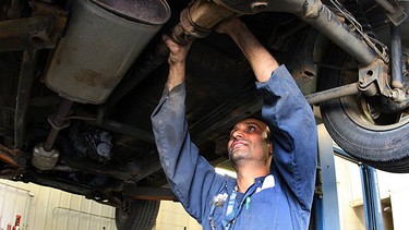 Dilbagh Dogra works on a Grand Vitara at Millwoods Suzuki. Spring maintenance is vital to keeping your vehicle in tip-top shape.