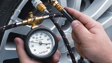 It's smart to invest in a proper tire-pressure gauge and check tire pressure once a month.