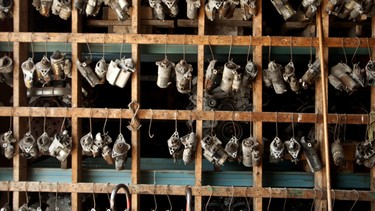 Images from Sonshine Auto Parts near Ottawa, Ont. About 3,500 cars are stripped and scrapped annually at the facility.