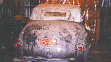 This is what Darlene Johnston’s 1947 Ford convertible looked like before restoration. She paid $100 for the car 50 years ago.