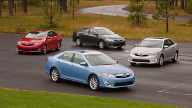 2012 Toyota Camry model line up.