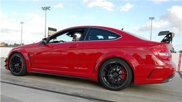 2012 Mercedes-Benz C 63 AMG Black Edition Coupe at the Mercedes-Benz Performance Tour.