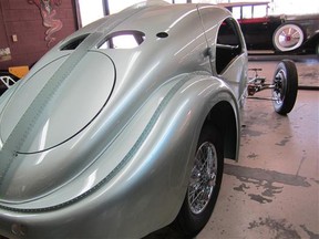 Bugatti Aerolithe under construction at David Grainger's restoration shop.