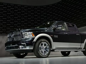 The 2013 Dodge Ram pickup truck is seen at the 2012 New York International Auto Show.