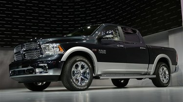 The 2013 Dodge Ram pickup truck is seen at the 2012 New York International Auto Show.