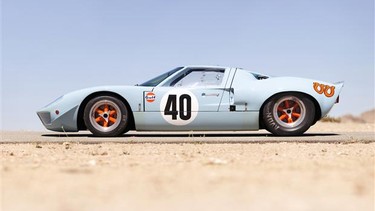 The 1968 Ford GT40 racing car raced at 24 hours of Le Mans and used as a camera car for the 1971 Steve McQueen movie Le Mans was the all-time most expensive sale of a U.S.-made car at $11 million.